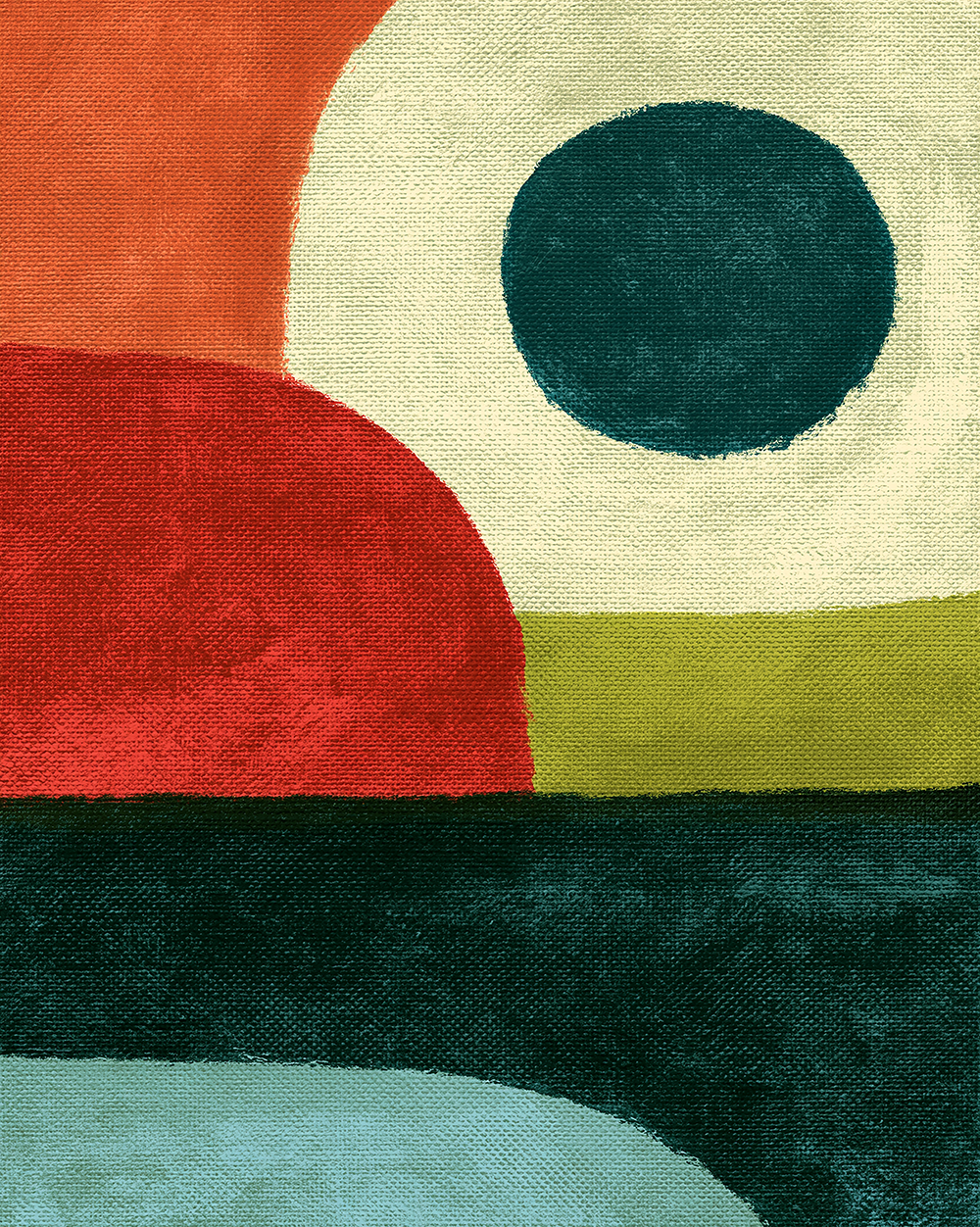 Nuages Colorblock Print
