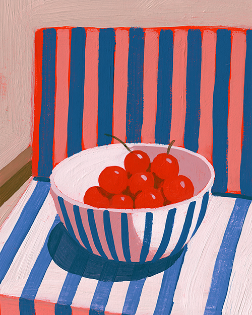 Cherry Bowl Print