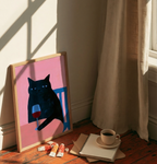 Tipsy Cat Print