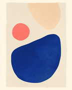 Blue Balance Abstract Print