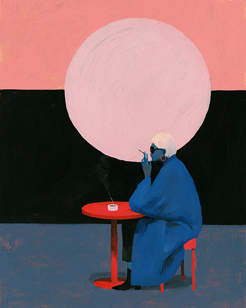 Blue Coat Café Print