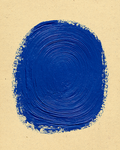 Cobalt Blue Abstract Print