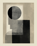 Grey Geometry Print