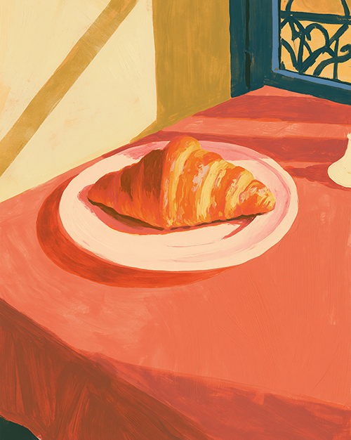 Parisian Croissant Print