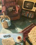 Dusty Living Room Print