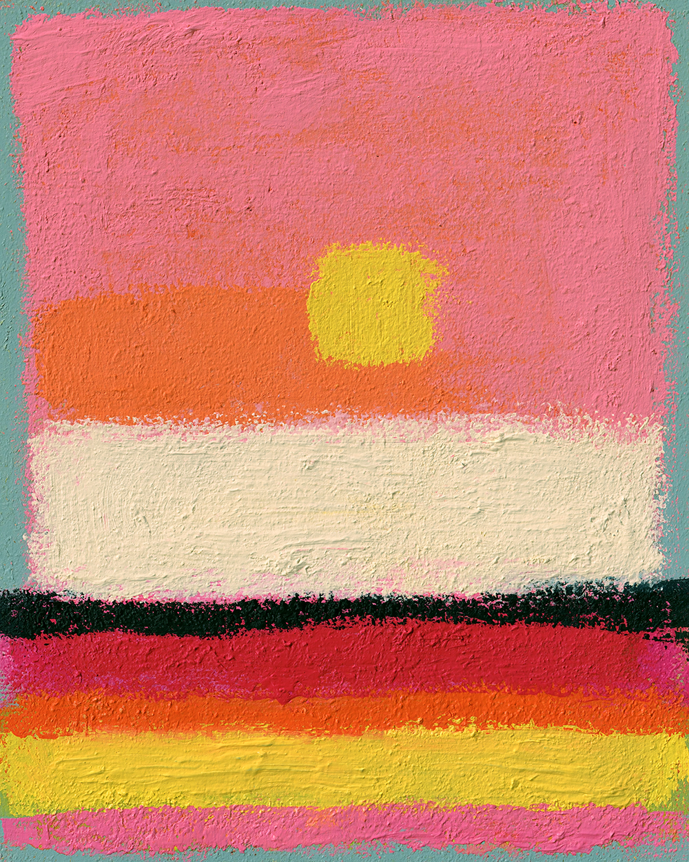 Abstract Colorful Beachview Print