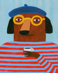 Django The Dog Print