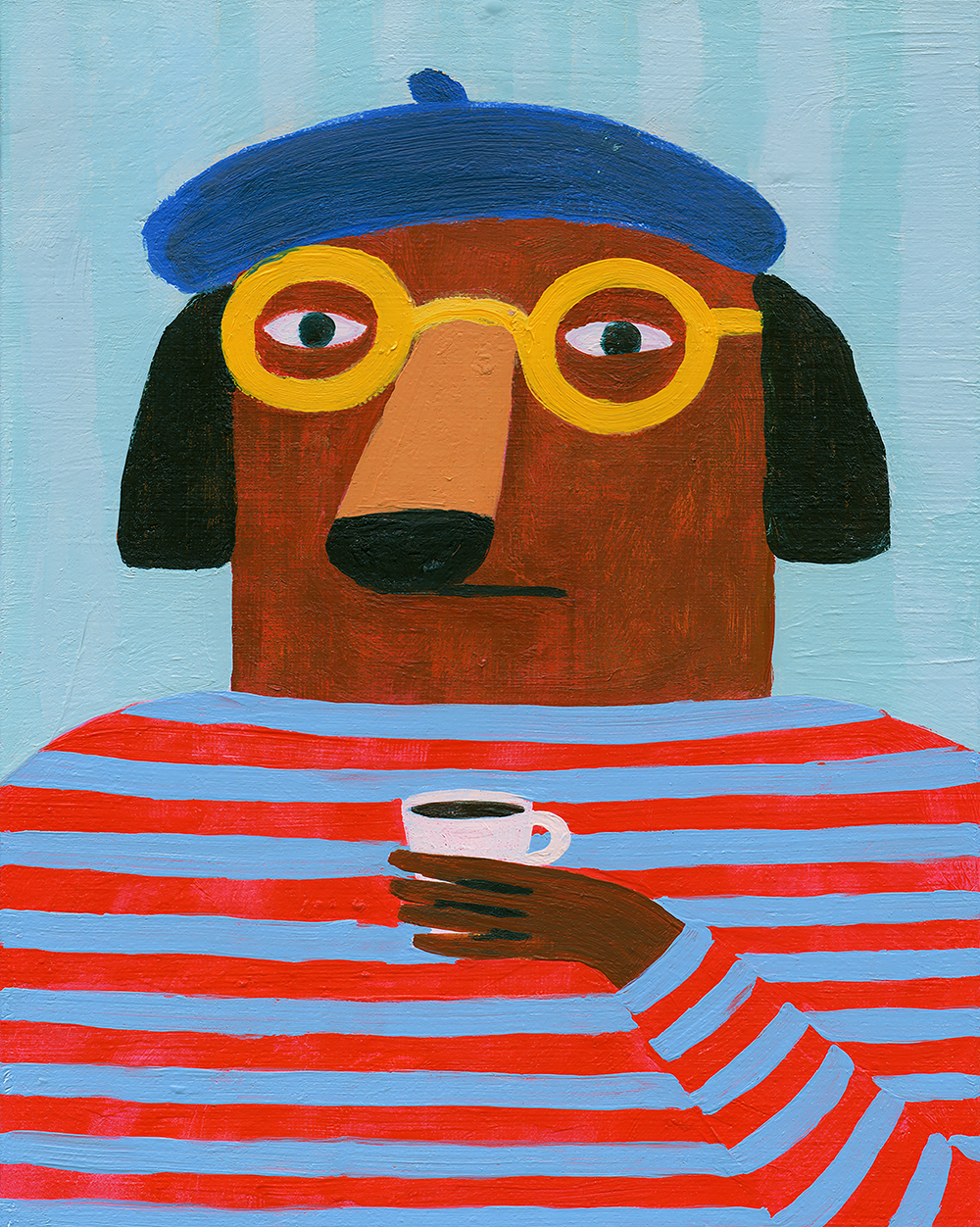 Django The Dog Print