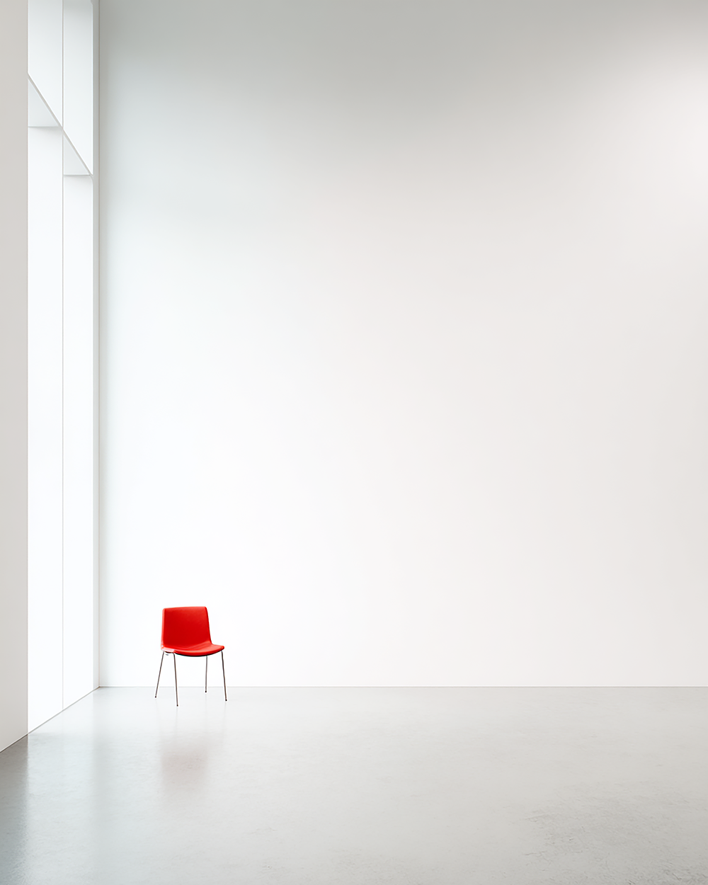 Modern Red Chair Poster