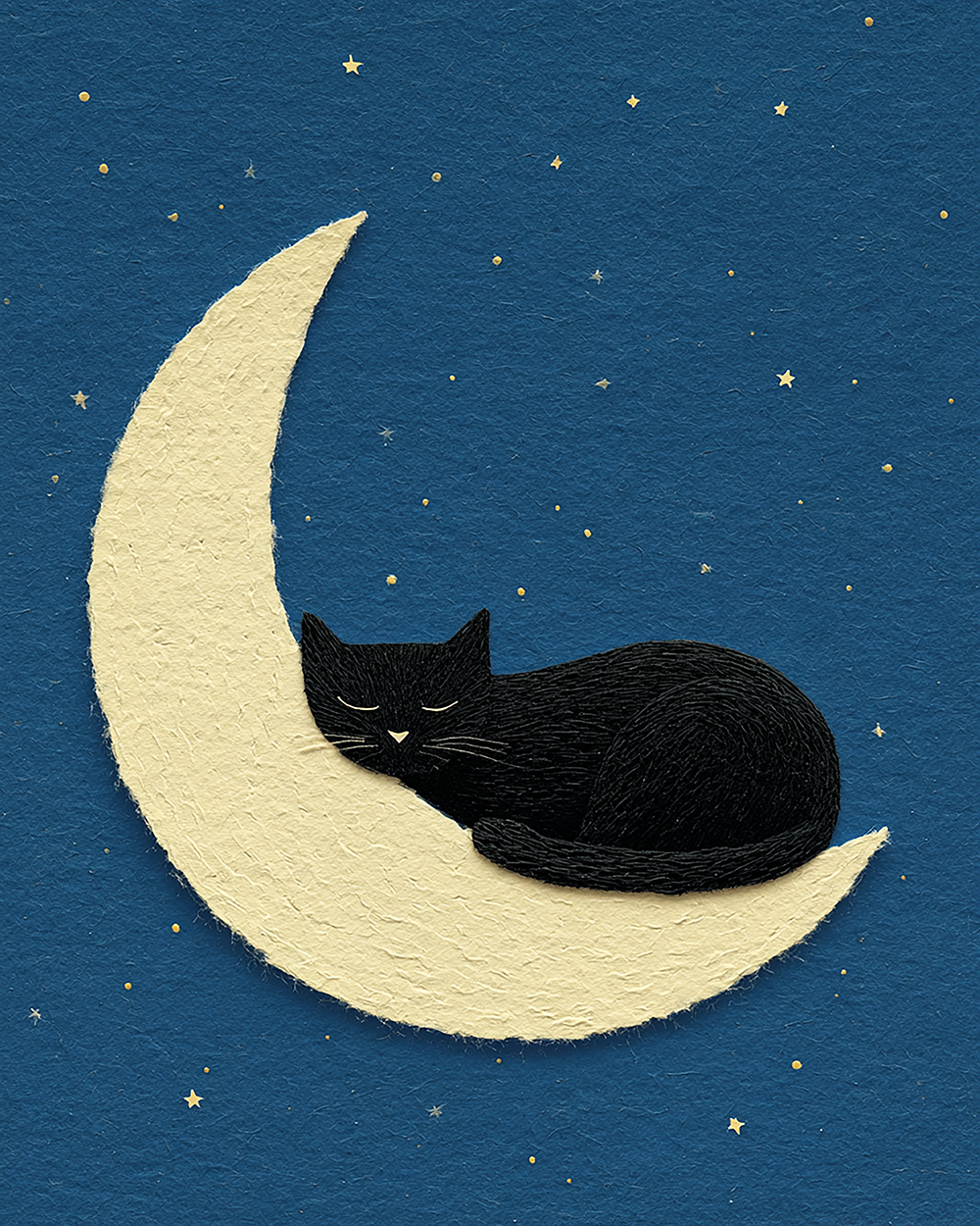 Sleepy Cat Print