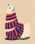 Stylish Alpaca Print