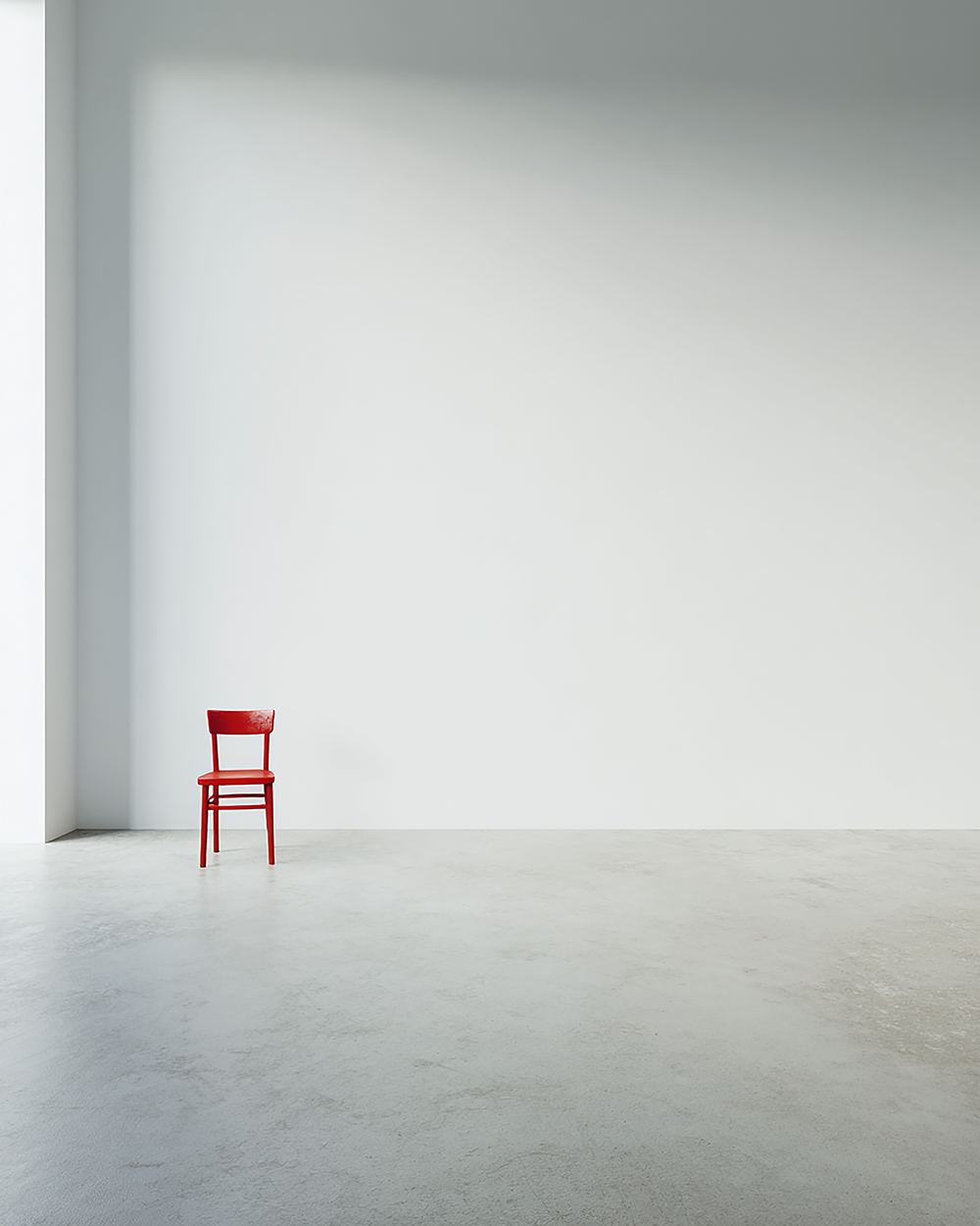 Wooden Red Chair Print