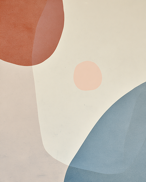 Soft Organic Shapes Print