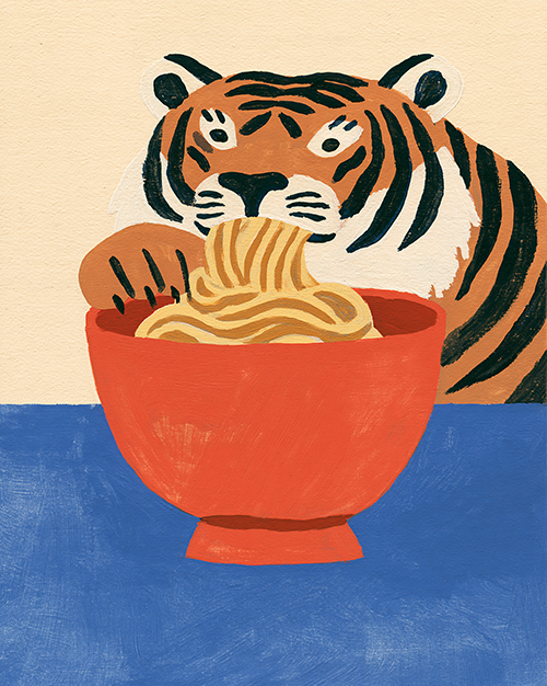 Spaghetti Tiger Print