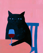 Tipsy Cat Print