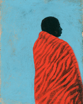 Woman In Red Print